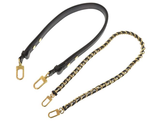 Louis Vuitton Multi Pochette Strap Black Golden