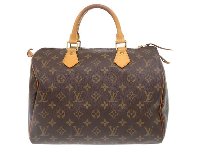 Louis Vuitton Speedy 30 Monogram Handbag Brown