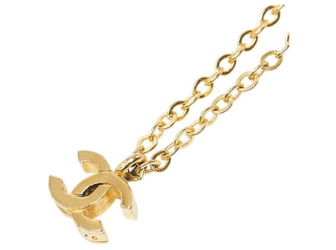 Chanel Vintage Coco Mark Halskette Golden