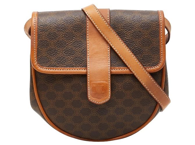 Céline Borsa a tracolla Celine Macadam Marrone
