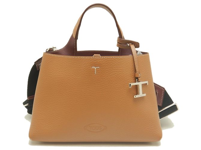 Bolsa de couro Tod's T-Timeless Marrom