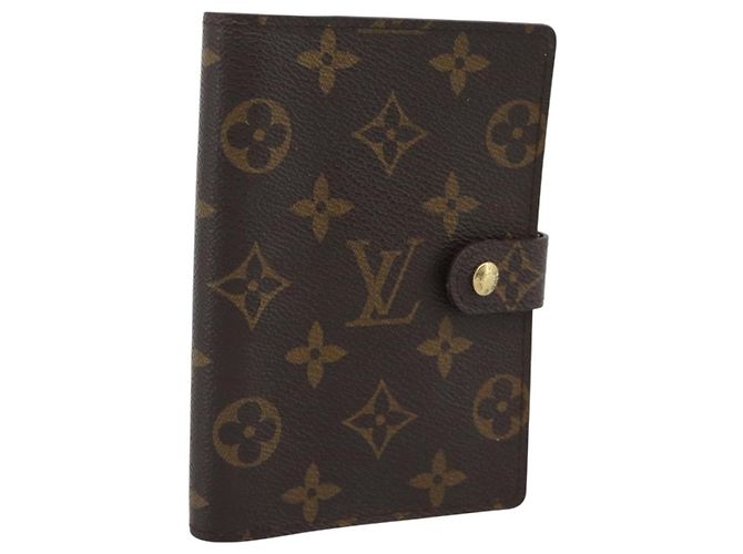 LOUIS VUITTON Monogram Agenda PM Day Planner Cover R20005 LV Auth gh2281