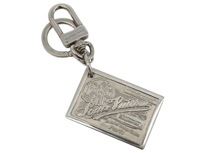 LOUIS VUITTON Porte Cles Jean Key Holder Metal Silver M65374 LV Auth ka5525 Prata