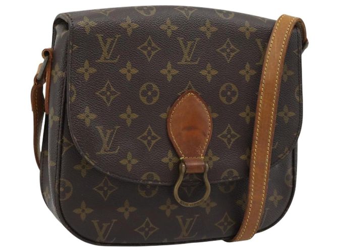 LOUIS VUITTON Monogram Saint Cloud GM Shoulder Bag M51242 LV Auth 195181
