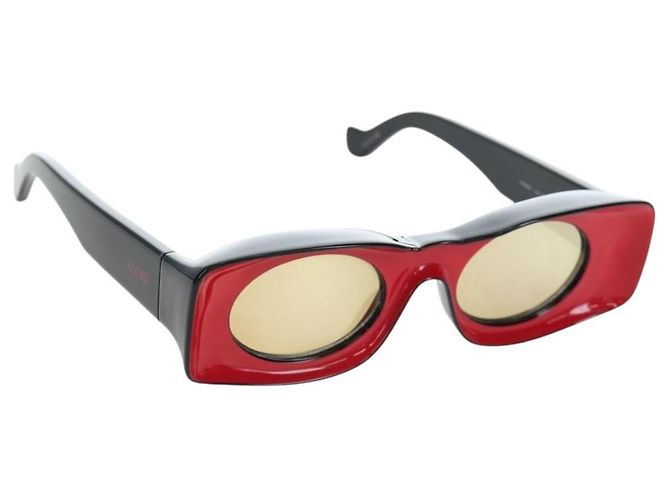 LOEWE Sunglasses plastic Black Auth 194696M