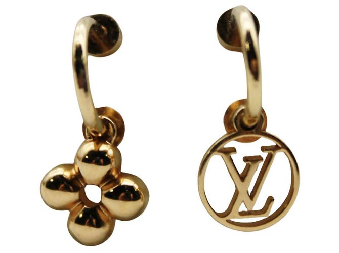 Orecchini a goccia placcati in oro Louis Vuitton D'oro