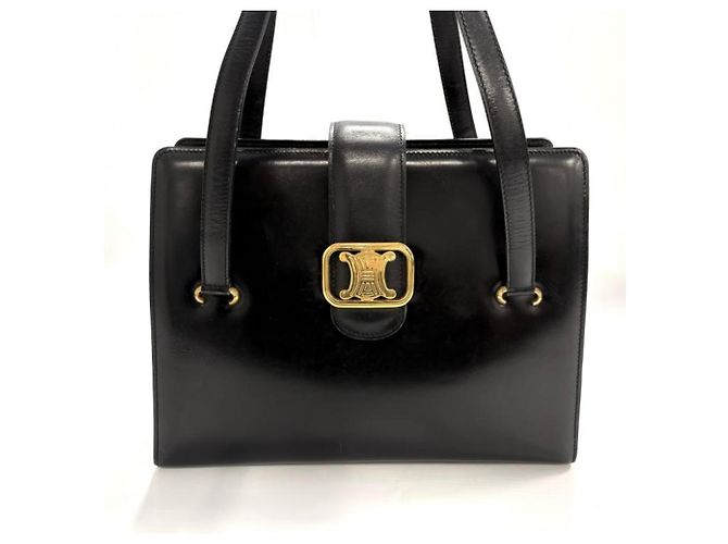 Céline Borsa a mano CELINE Triomphe in pelle Nero
