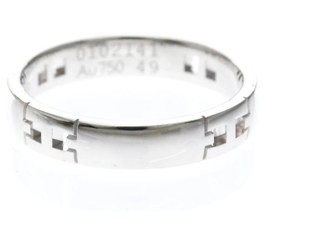 Hermès Hermes Hercules 18K White Gold Medium Silvery 