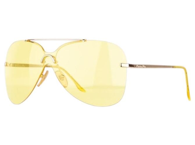 Dior by Galliano 2000er ‘Aviator’ Wrap Mask Shield Sonnenbrille