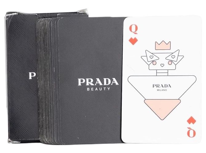 Cartas de jogar Prada Branco