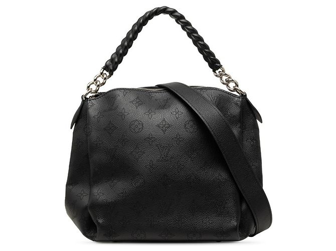 Louis Vuitton Monogram Mahina Babylon Chain BB Handtasche Schwarz