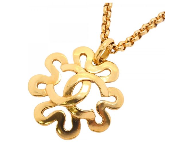 Collana Chanel placcata oro D'oro