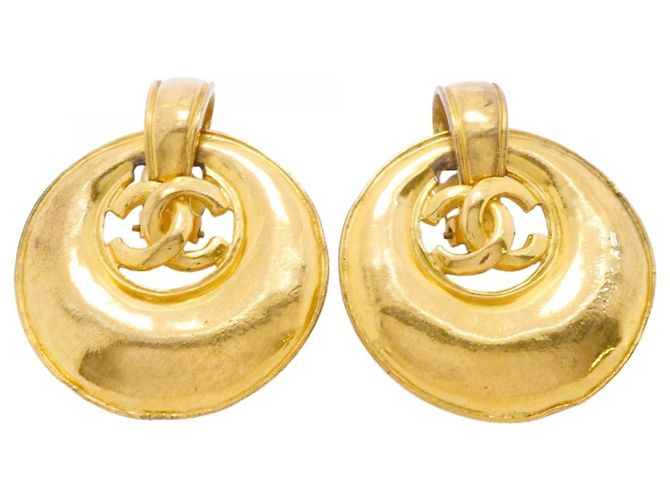 Orecchini a clip Chanel placcati oro D'oro
