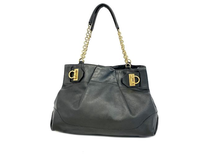 Borsa a tracolla nera Salvatore Ferragamo Nero