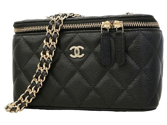 Borsa Vanity Chanel Matelassé Black Nero