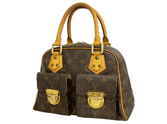 Borsa Louis Vuitton Monogram Manhattan PM Marrone