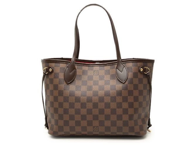 Borsa Louis Vuitton Damier Neverfull PM Marrone