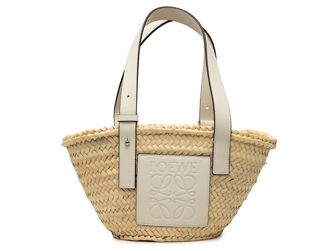Bolsa Cesto Loewe Anagram Branco