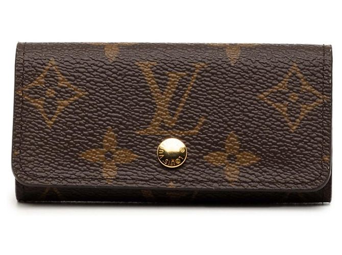 Louis Vuitton Monogram Multicles 4-Key Case Brown