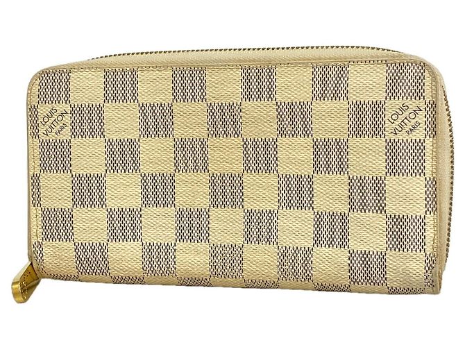 Cartera Zippy Louis Vuitton Damier Azur Blanco