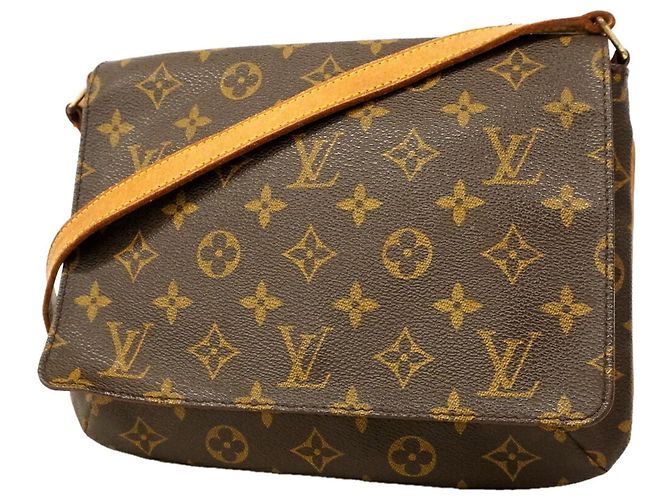 Bolsa de Ombro Louis Vuitton Monogram Musette Tango Marrom