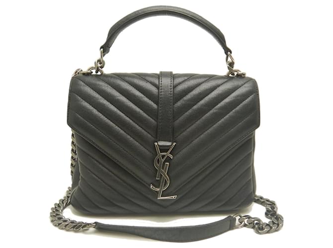 Sac à épaule Yves Saint Laurent College Noir 