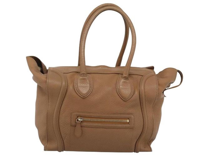 Céline Celine Luggage Grainy Leather Medium Braun