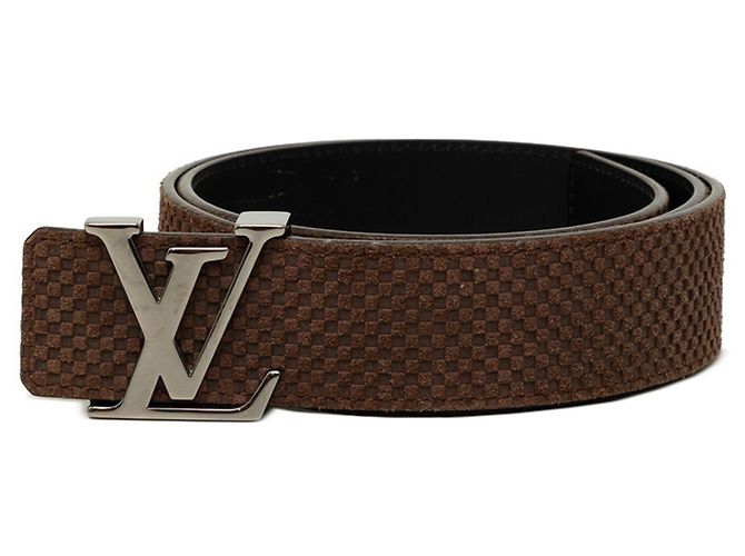 Louis Vuitton Micro Damier Ceinture LV Initial Belt Brown
