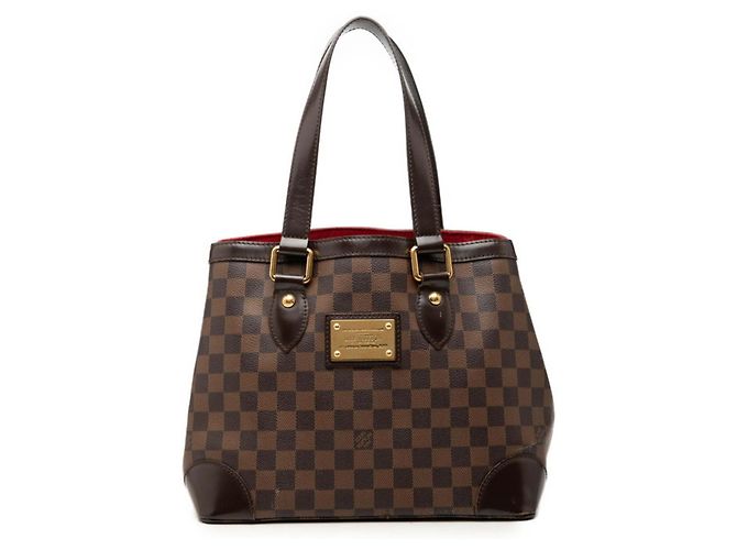 Bolsa de mão Louis Vuitton Damier Hampstead PM Tote Bag Marrom