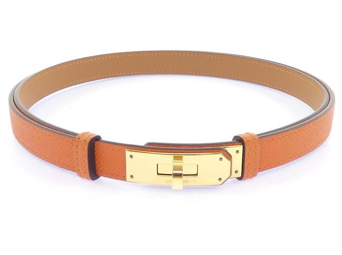 Hermès Cinto Standard Hermes Kelly 18mm Laranja