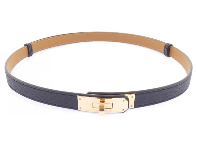 Hermès Hermes Kelly 18mm Gürtel Schwarz