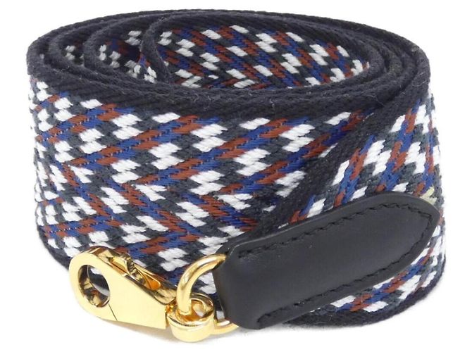 Hermès Hermes Sangle Zigzag Strap Preto Branco