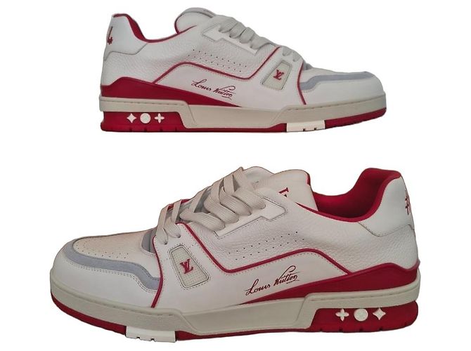 Louis Vuitton LV Trainer Sneaker White Red Weiß Rot