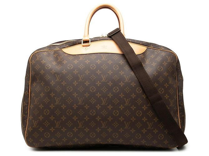 Bolso Boston Louis Vuitton Monogram Alizé Trois Poche Castaño Monograma