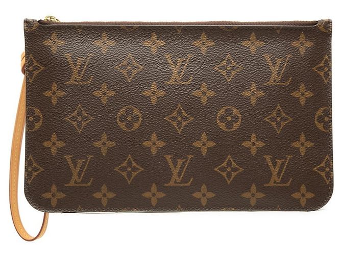 Borsa Louis Vuitton Monogram Neverfull con pochette Marrone Monogramma