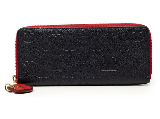 Cartera Larga Louis Vuitton Monogram Empreinte Roja Azul marino