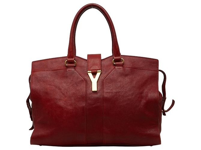 Bolsa Saint Laurent Y-Line Cabas Chic Vermelho