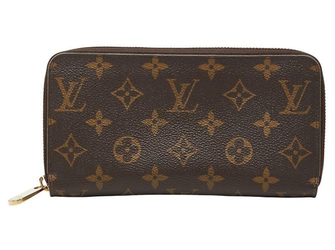 Louis Vuitton Monogram Zippy Wallet M41894 Brown Pink