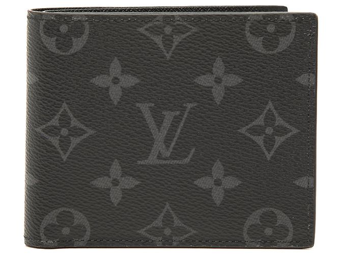 Cartera Small Marco Louis Vuitton Monogram Eclipse Negra Negro
