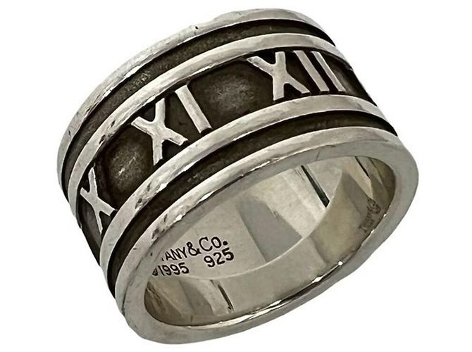 Tiffany & Co Tiffany Atlas Wide Band Ring Silvery