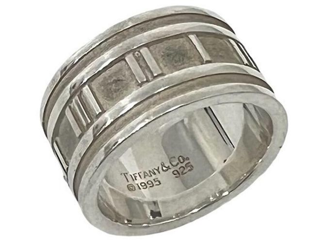 Tiffany & Co. Atlas Wide Band Ring Silvery