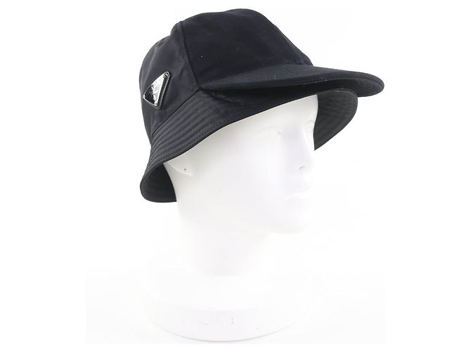 Prada Re-Nylon Bucket Hat Schwarz