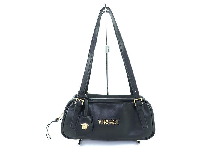 Bolsa Versace em couro Nappa Preto