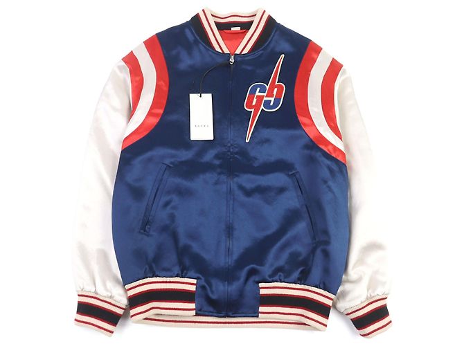Giacca in cotone Gucci Sukajan GG Blade Multicolore