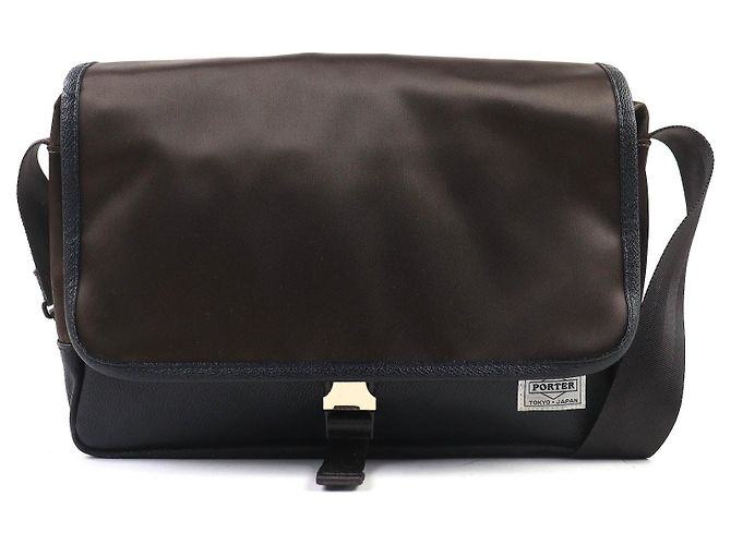 Autre Marque PORTER SACS BAR Borsa a tracolla in nylon Marrone
