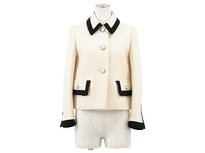 Giacca Miu Miu 100% Lana Bianco