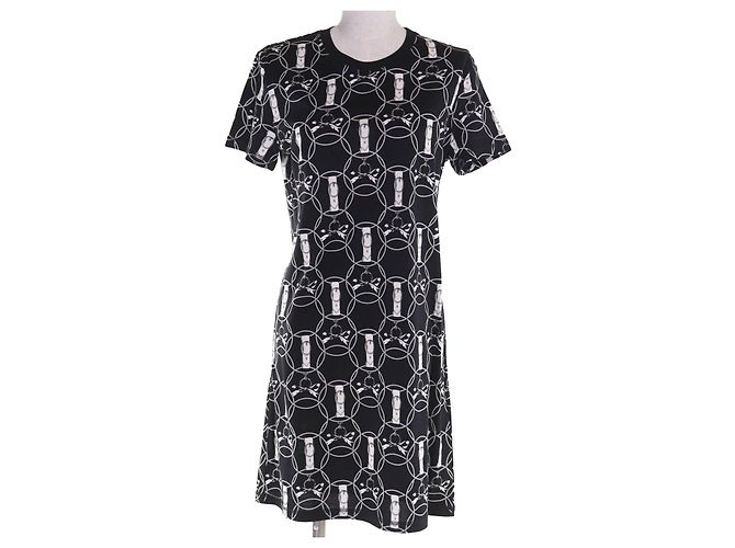 Vestido de algodón Hermès La Promenade du Matin 34 Negro