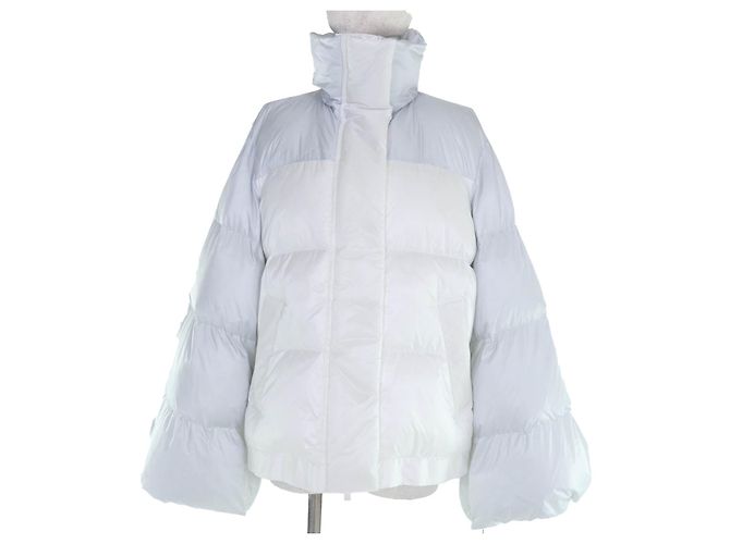Sacai Multicolor Down Puffer Jacket White Light blue