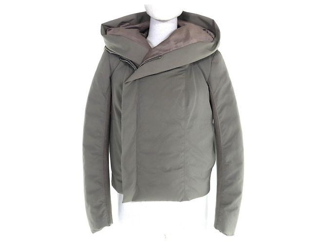 Rick Owens Blouson Cotton Nylon Jacket Verde Cachi