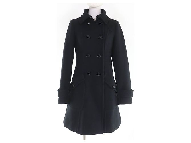 Abrigo Burberry Blue Label de algodón Negro